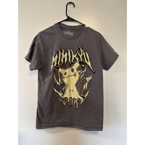 Pokémon Other - Pokemon Mimikyu Graphic T-Shirt Mens Medium Gray Hybrid Apparel Metal Style Tee